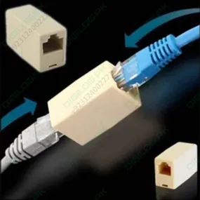 Dell Rj45 Female To Female Network Lan Connector Adapter Coupler Extender Rj45 Ethernet Cable Join Extension Converter Coupler In Pakistan