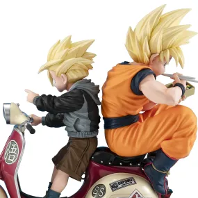 DESKTOP REAL McCOY EX: Dragon Ball Z - Super Saiyan Goku, Super Saiyan Gohan & Motorbike