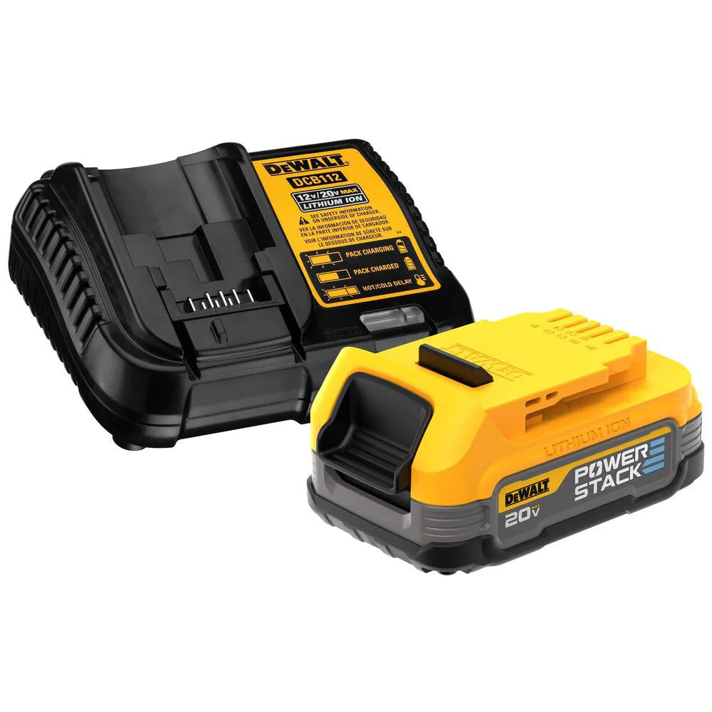 DeWALT DCBP034C 20V MAX POWERSTACK Compact Battery and Charger Starter Kit