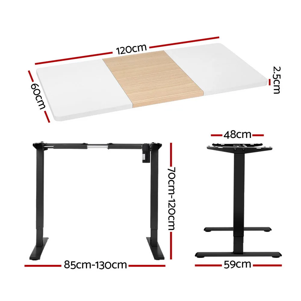 Dual-Motor Adjustable Standing Desk 120cm - Artiss