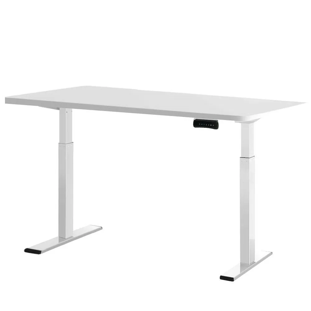 Dual Motor Height Adjustable Desk 120CM White - Artiss