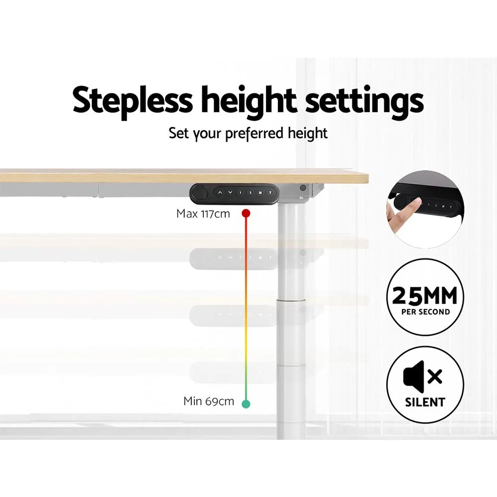 Dual Motor Height-Adjustable Standing Desk 120CM - Artiss