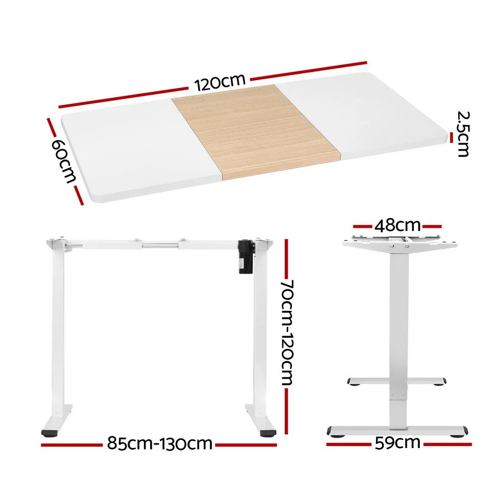 Dual-Motor Height Adjustable Standing Desk, 120CM - Artiss