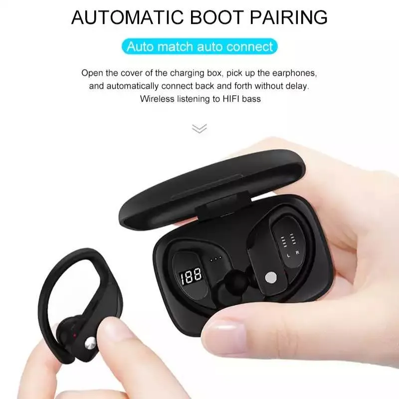 Dual power display sports Bluetooth headset W16T816