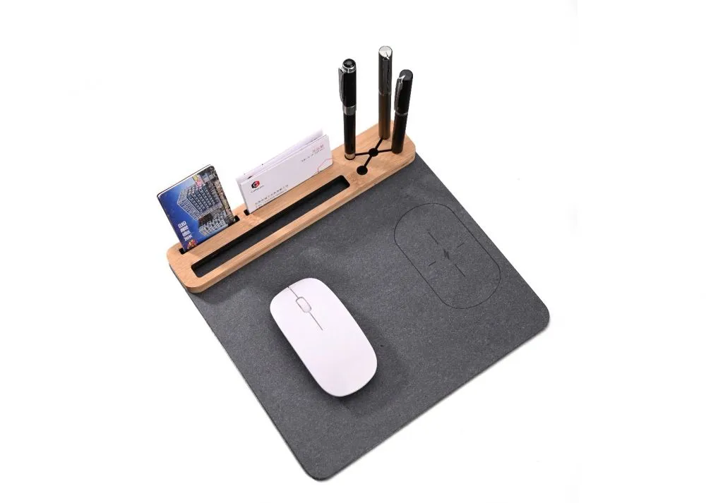 Eco Wireless Bamboo Mouse pad