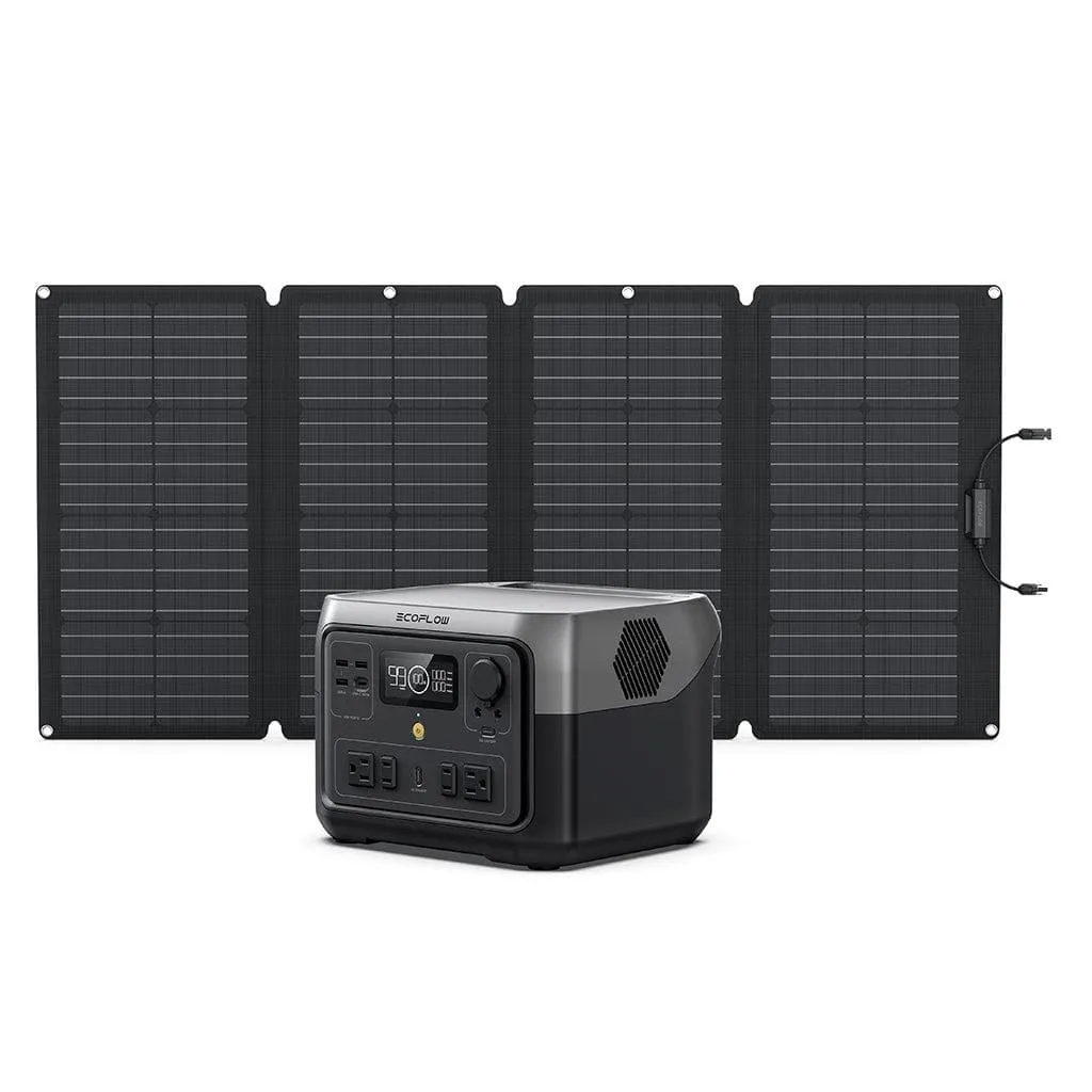 EcoFlow RIVER 2 Max  160W Portable Solar Panel - RIVER2MAX-160-1-US