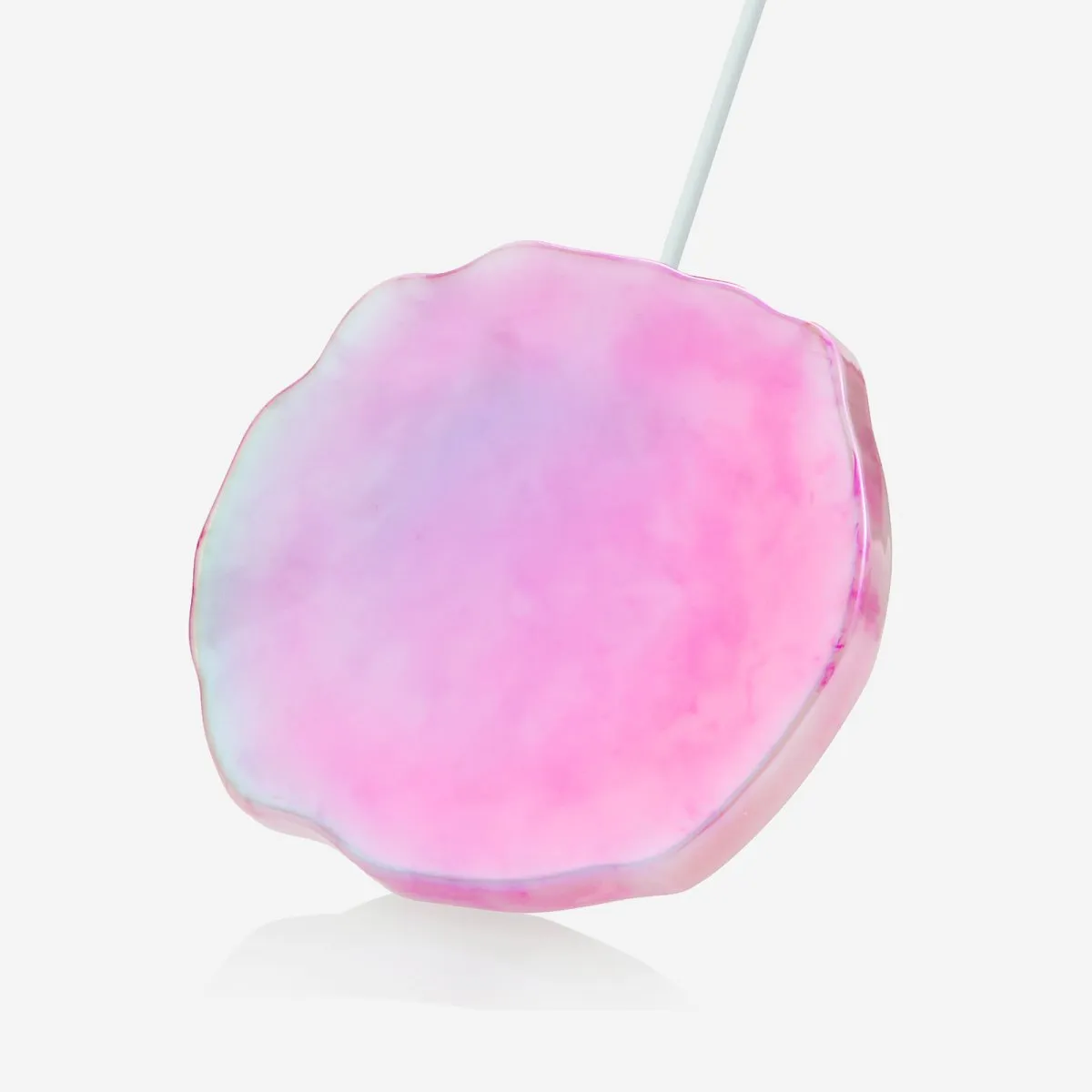 Ellie Rose - Wireless Charger - Rose Quartz Crystal Holographic