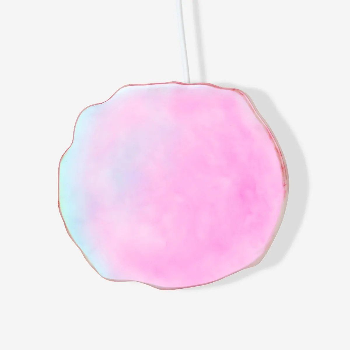 Ellie Rose - Wireless Charger - Rose Quartz Crystal Holographic