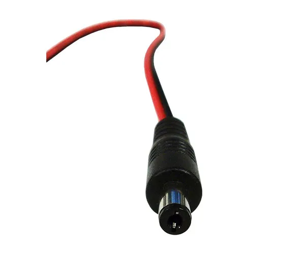 Female DC Power Cable Pigtail Adapter, 1ft Leads