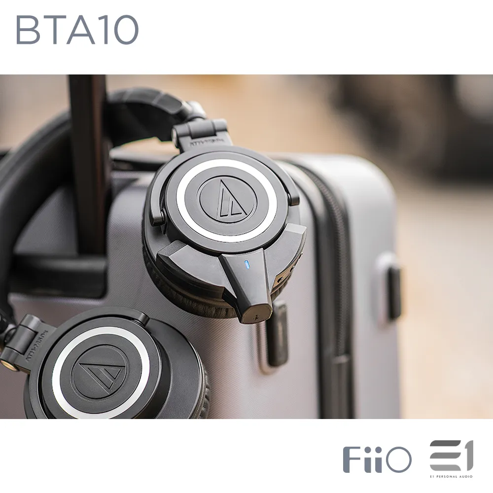 FiiO BTA10 Bluetooth Adaptor for Audio-Technica ATH-M50x and ATH-MSR7