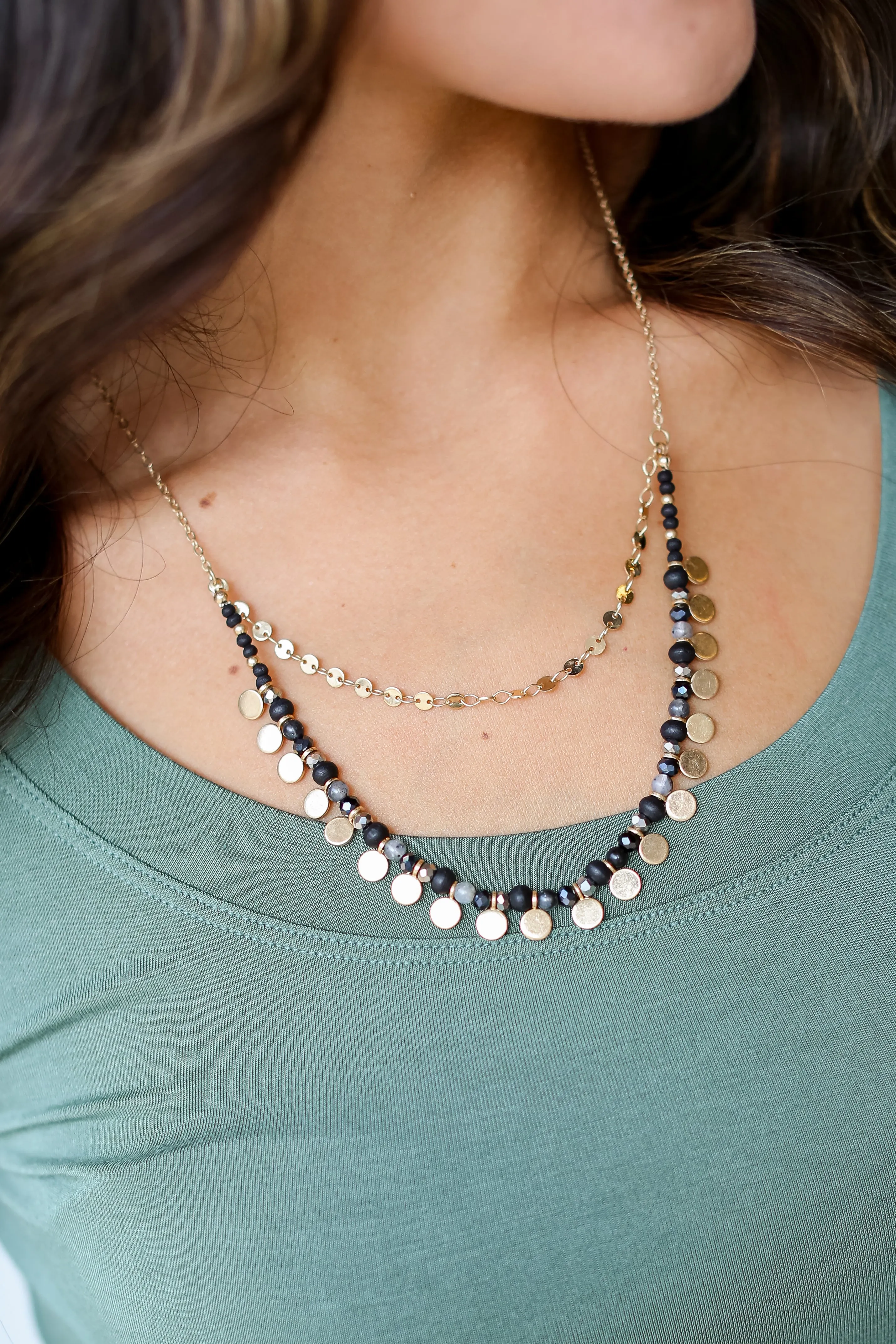 FINAL SALE - Aspen Beaded Layered Necklace