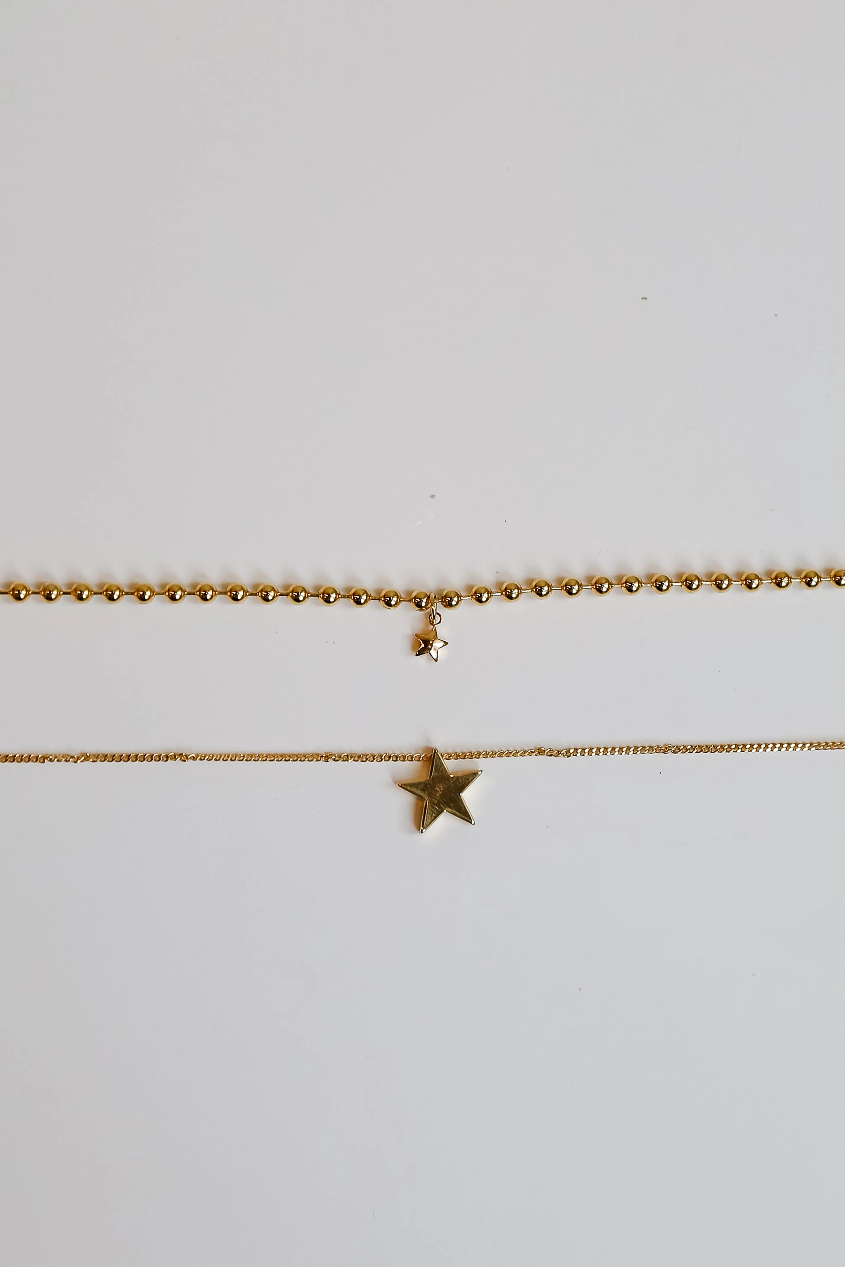 FINAL SALE - Hadley Gold Star Charm Layered Necklace