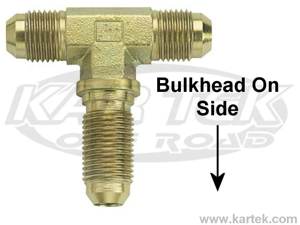 Fragola AN -3 Steel Bulkhead Tee On The Side Fittings For Brakes