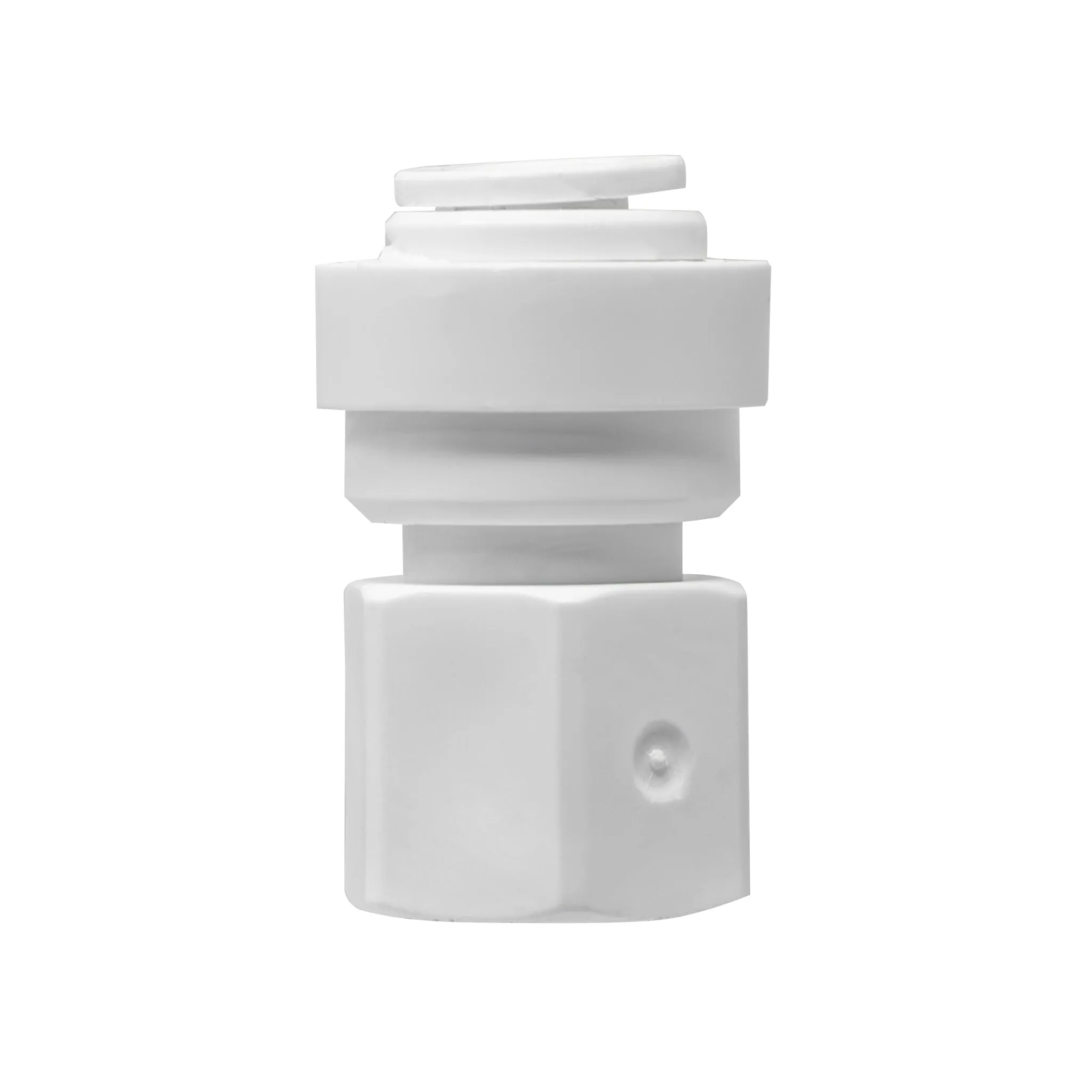 (FREE) 1/4" Quick Connect x 7/16" Comp Faucet Adapter Fitting. White, NSF certified.