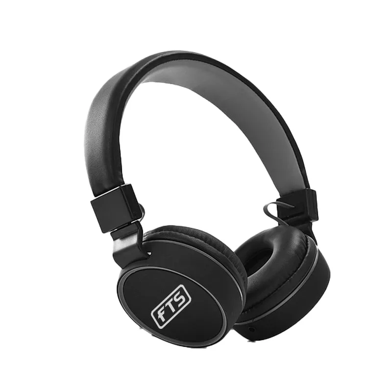 FTS Over-Ear Wired Headphones (Black)[KD V6]