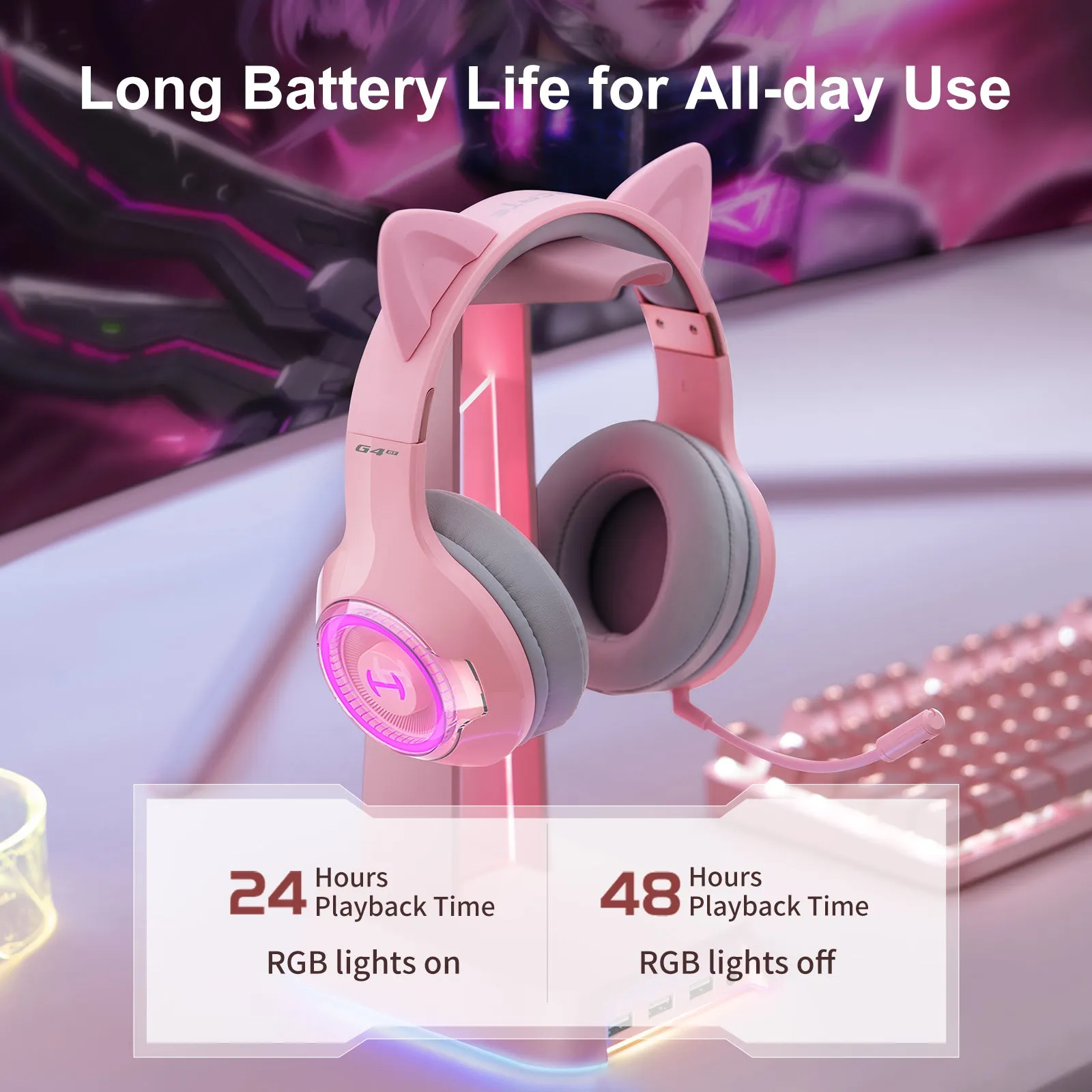 G4BT Wireless Low Latency Gaming Headset