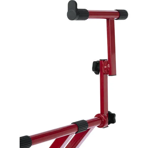 Gator Cases Frameworks Deluxe 2-Tier X-Style Keyboard Stand (Red)