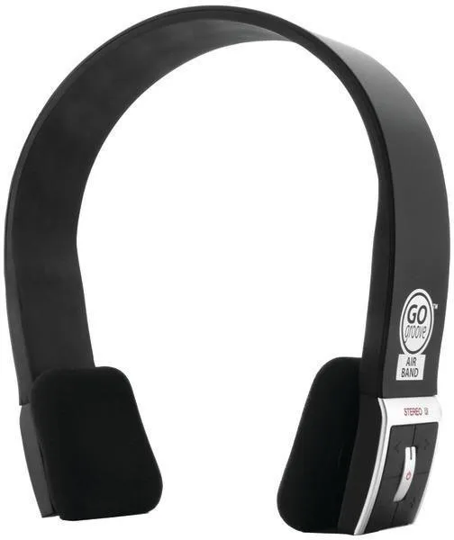 GOgroove GGAB000200BKEW BlueVIBE AirBAND Bluetooth Headphones with Microphone