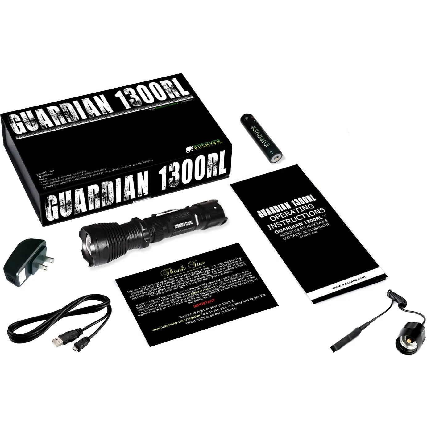 Guardian 1300RL Tactical Flashlight