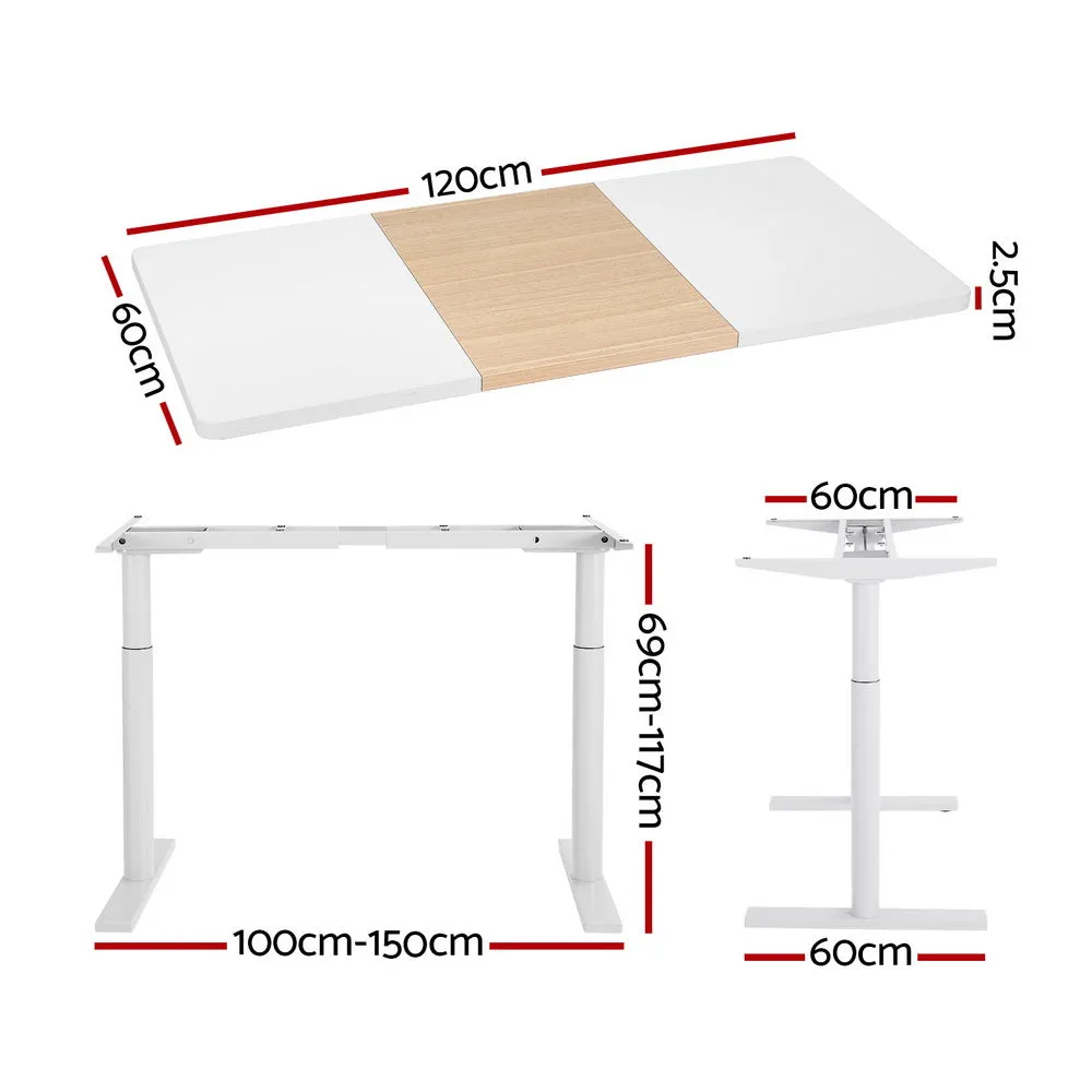 Height Adjustable Electric Standing Desk, Dual Motor, Artiss