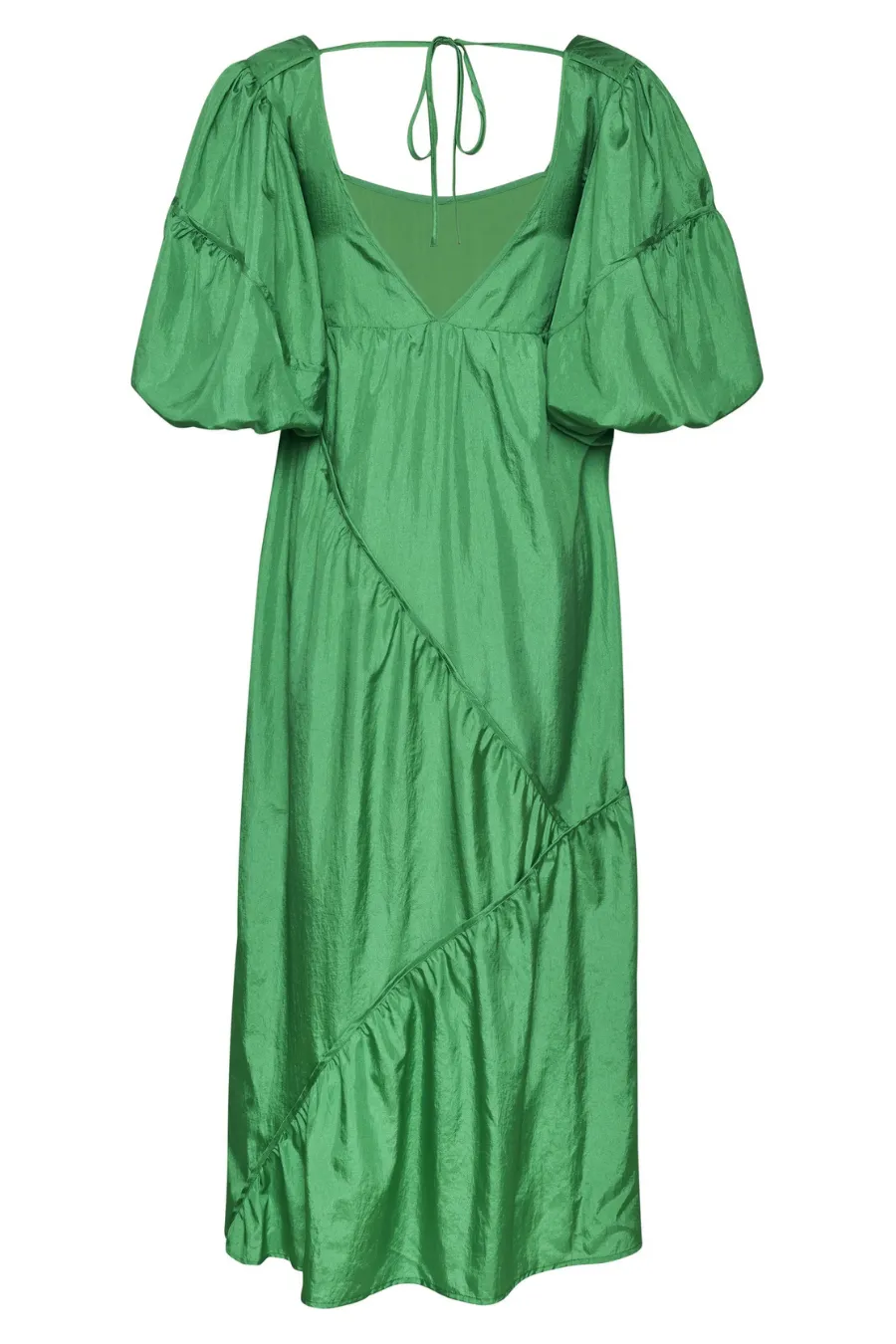 Hesla Short Sleeve Long Dress in Simply Green