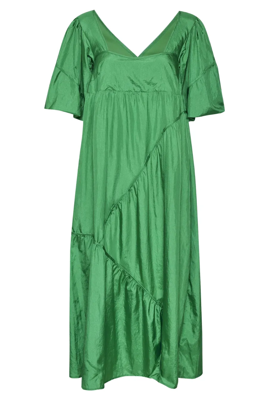 Hesla Short Sleeve Long Dress in Simply Green