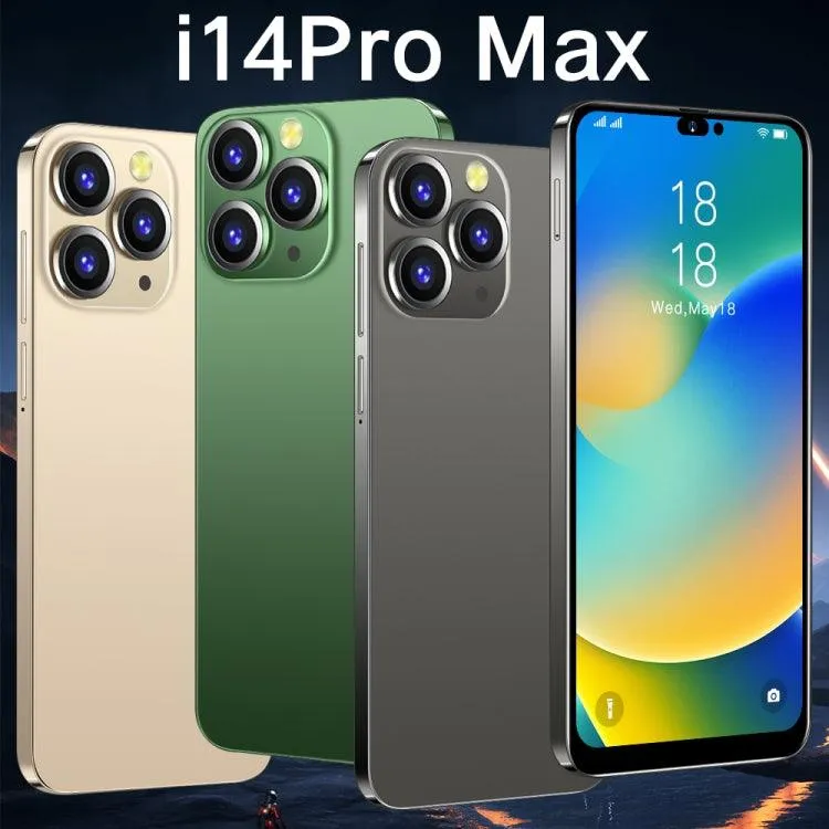 i14 Pro Max N86 Smartphone - 6.3" Display, 4GB RAM, 32GB ROM, Face ID, Android 10, MTK6737 Quad-Core, 4G Network, Includes 64GB TF Card