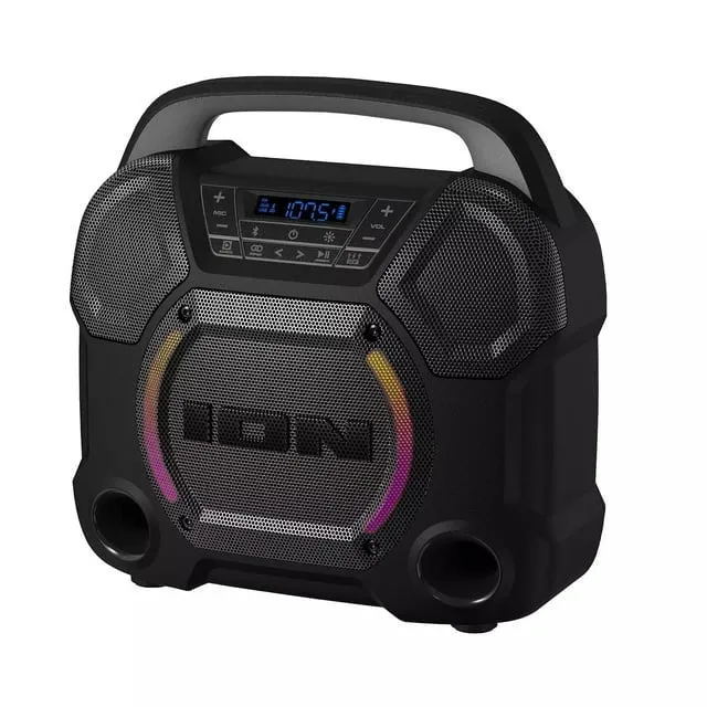 ION Audio 990334256 Trailblazer Roar All-Weather Bluetooth Speaker, Black