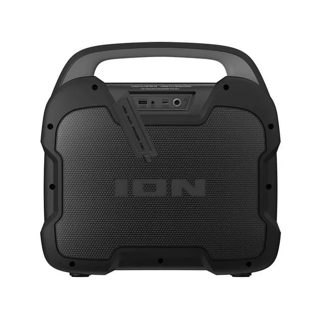 ION Audio 990334256 Trailblazer Roar All-Weather Bluetooth Speaker, Black