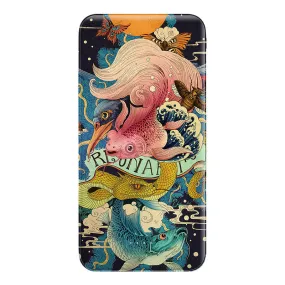 Japanese Ukiyo-e Goldfish Pattern USB Portable Charger Power Bank Creative Gift