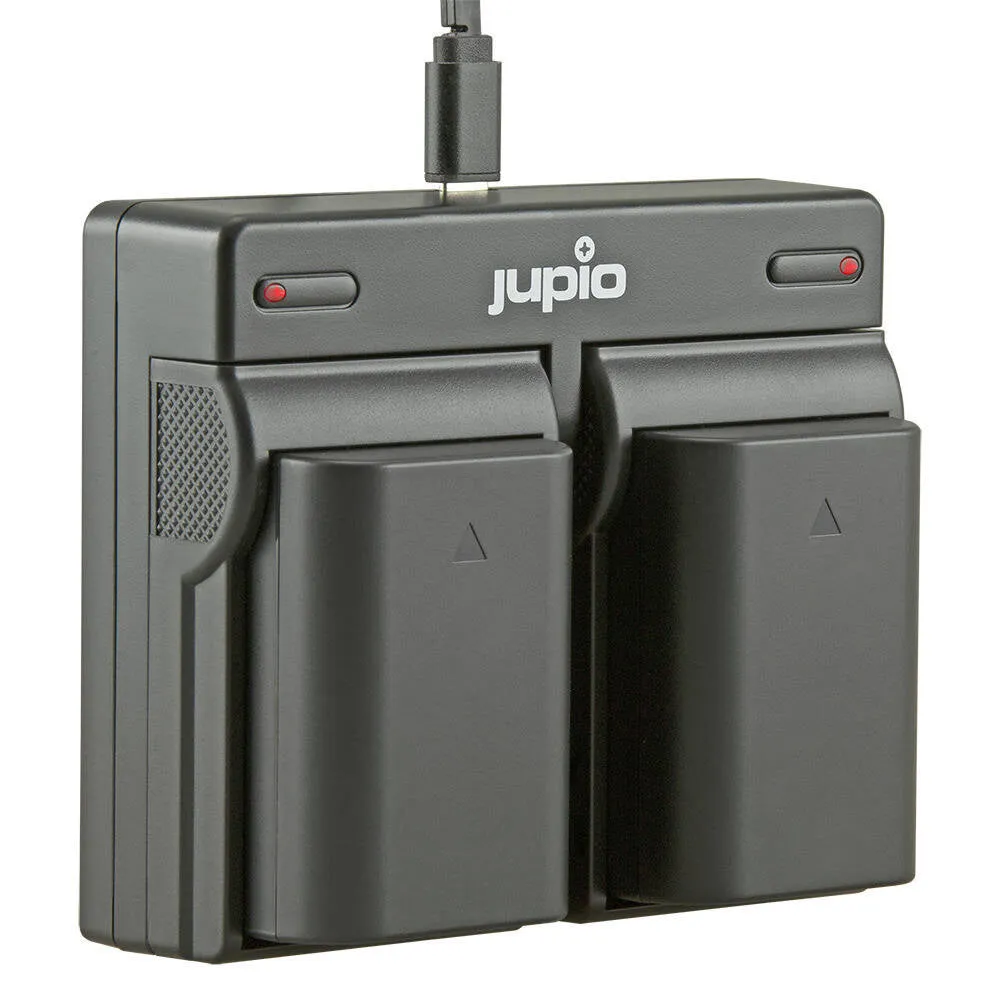 Jupio 2x Batteries 2280mAh & Dual Charger Kit For Olympus BLX-1