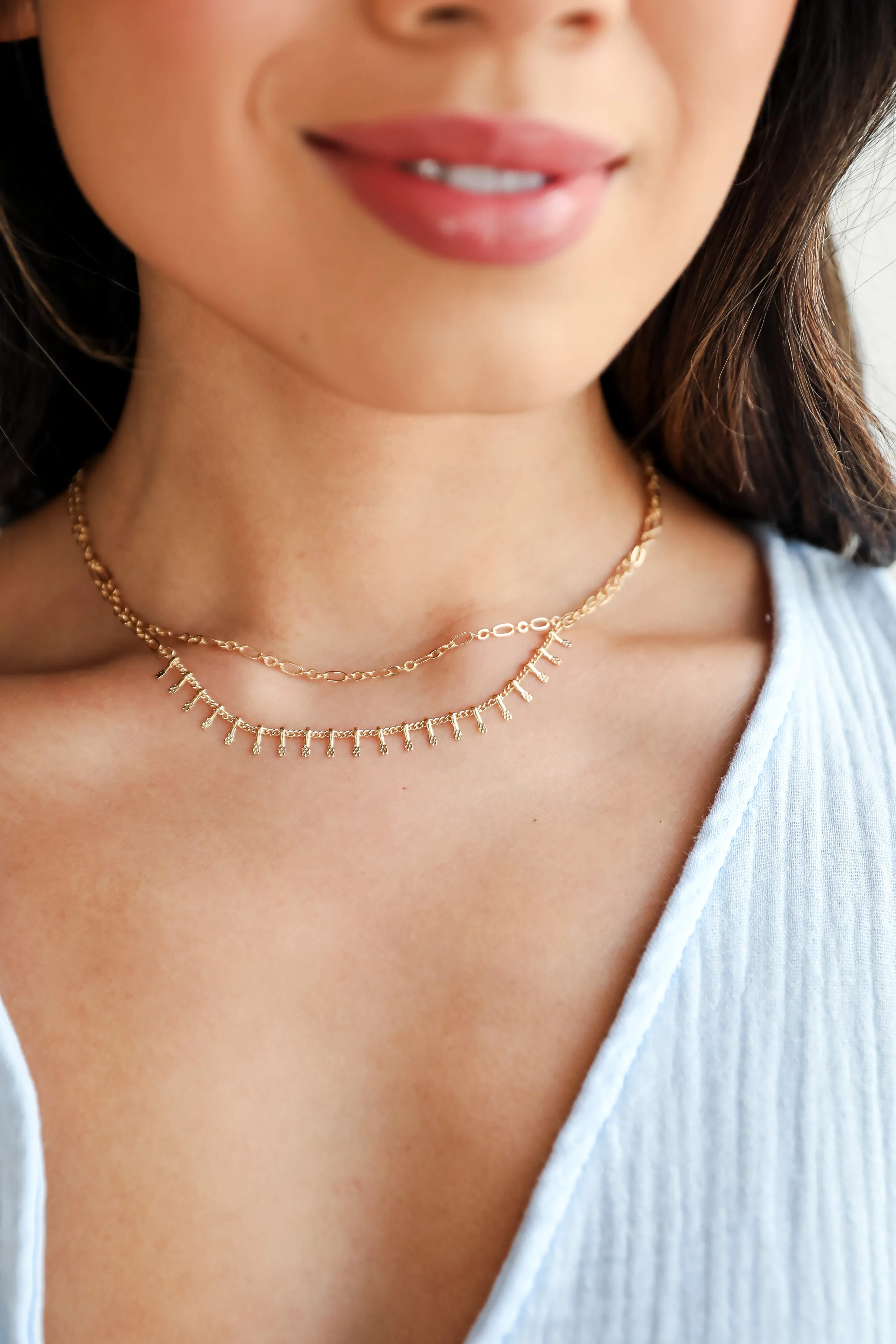 Kaia Gold Layered Chain Necklace