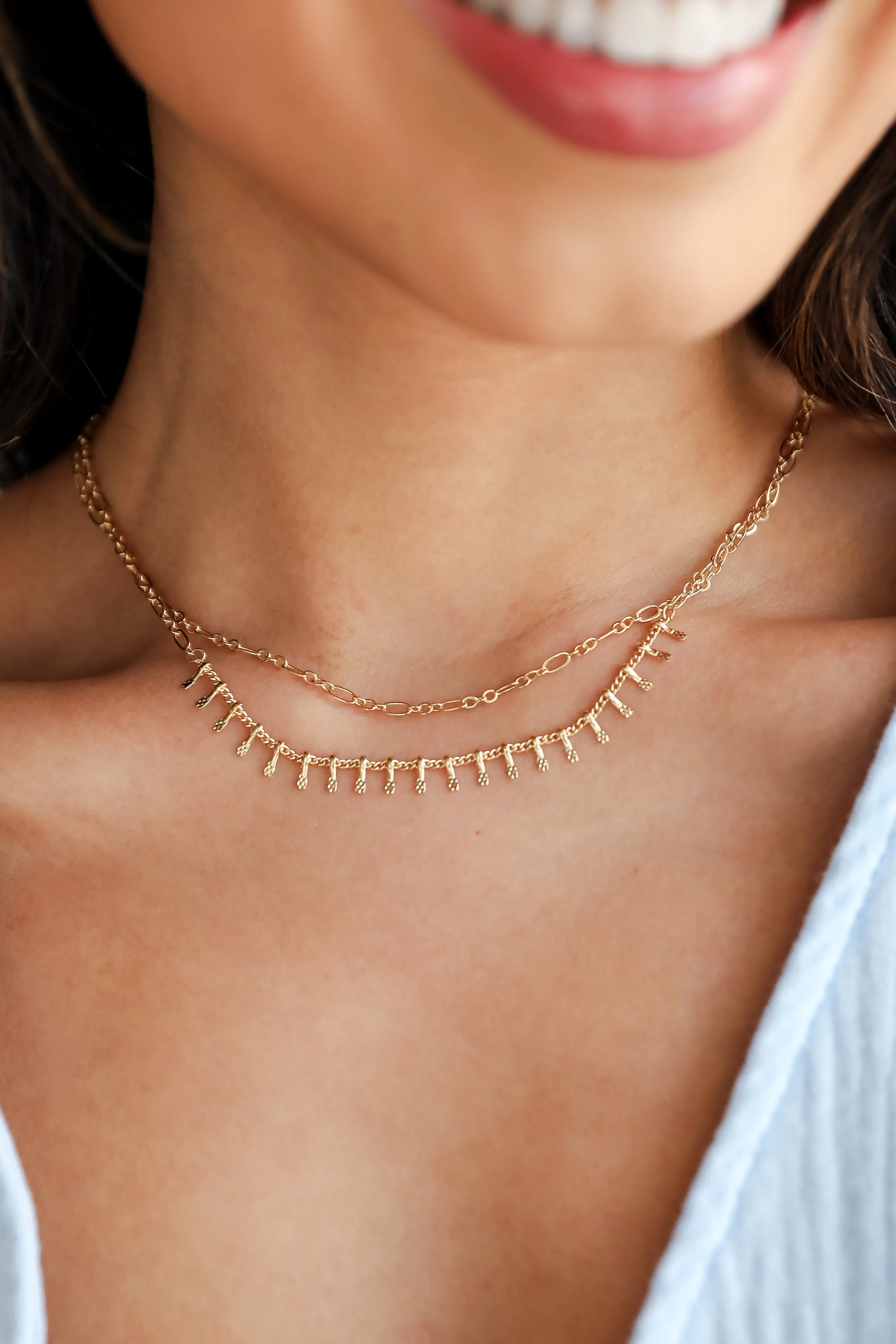 Kaia Gold Layered Chain Necklace