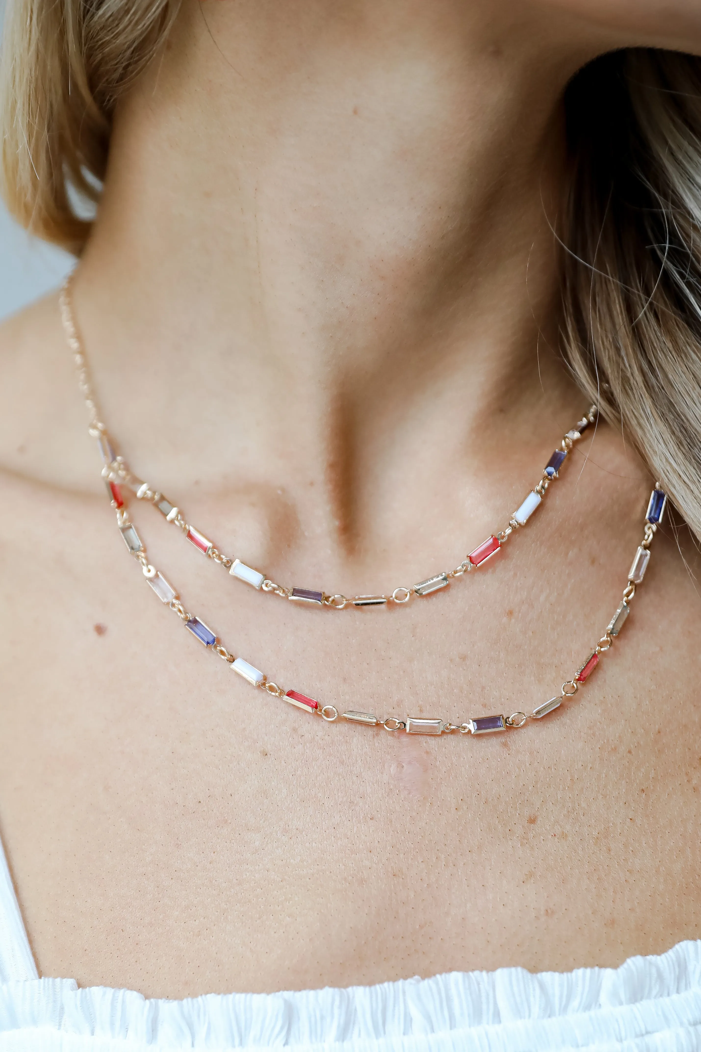 Kennedy Gemstone Layered Necklace