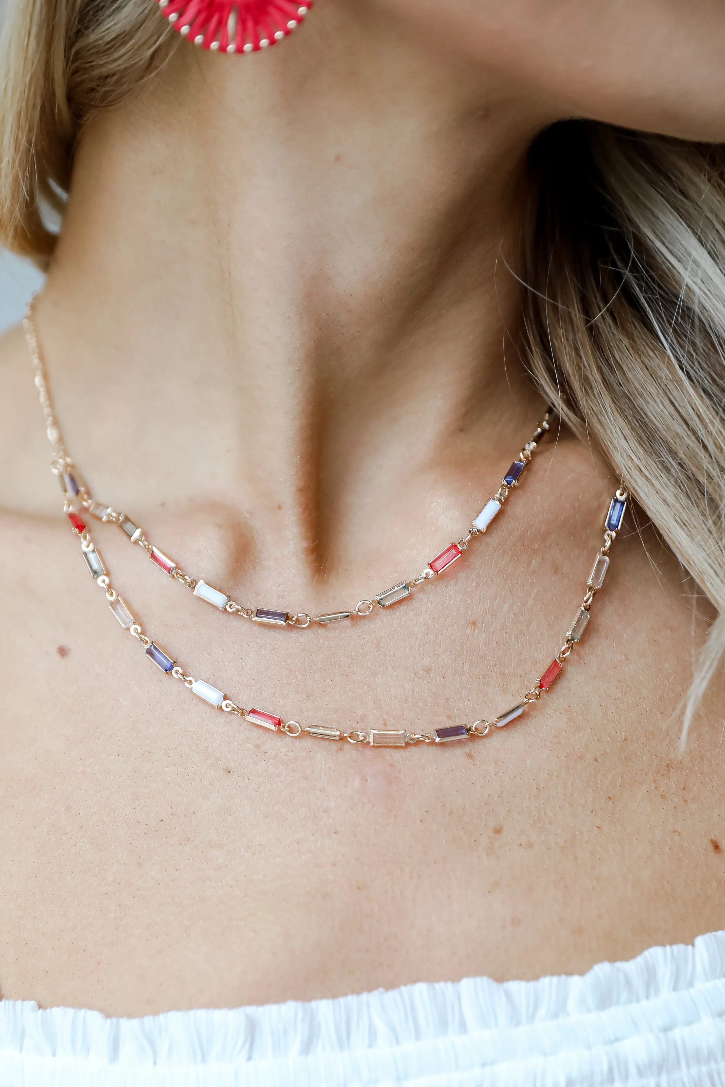 Kennedy Gemstone Layered Necklace