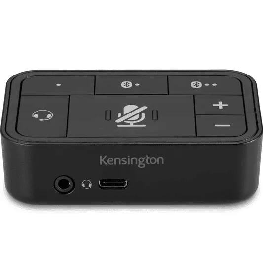 Kensington K83300WW Universal 3-In-1 Pro Audio Headset Switch Bluetooth/USB-C/USB-A/3.5mm