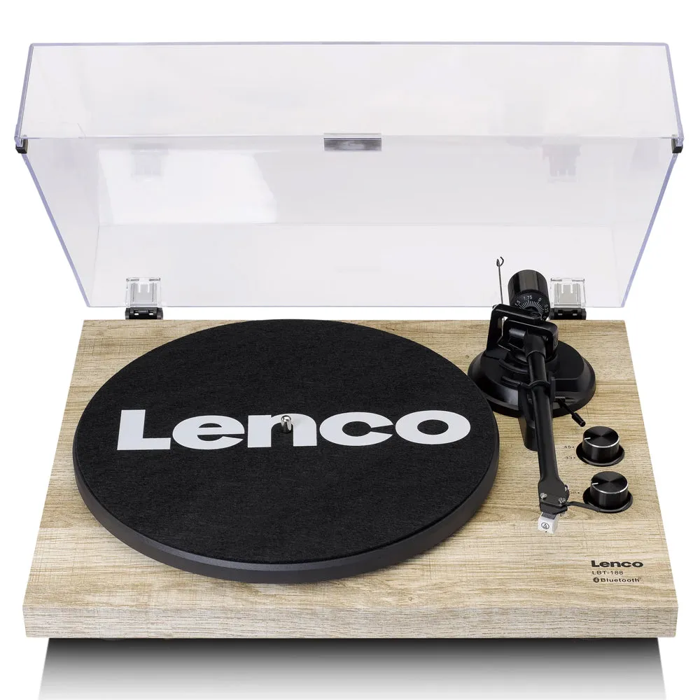 Lenco 42cm Turntable with Bluetooth Connectivity (Pine)