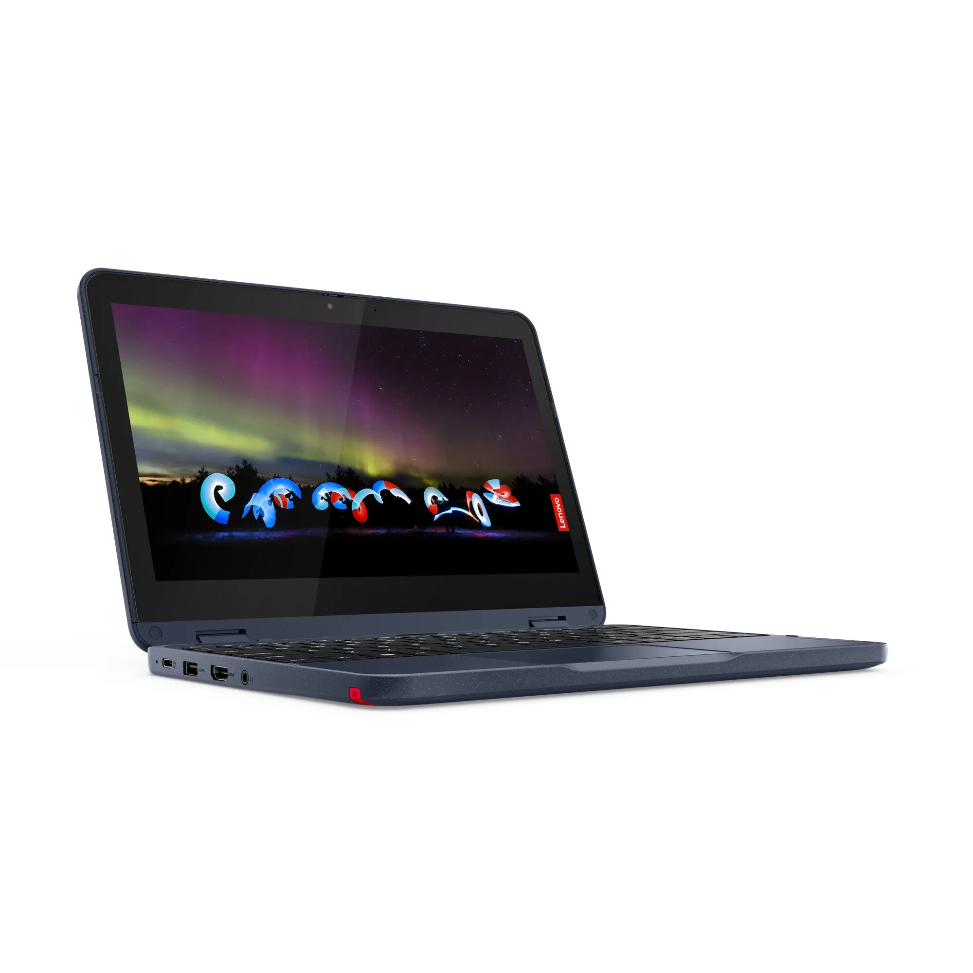 Lenovo 300w 3015e Hybrid (2-in-1) 29.5 cm (11.6") Touchscreen HD 4 GB DDR4-SDRAM 128 GB SSD Wi-Fi 5 (802.11ac) Windows 11 Pro Academic Blue