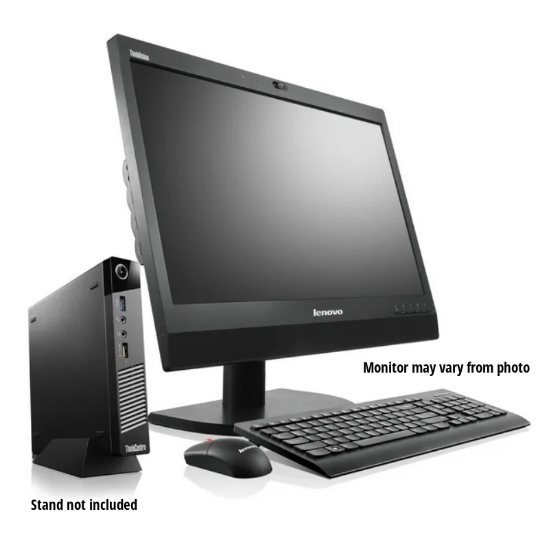 Lenovo ThinkCentre M92 TINY Desktop   20" Major Brand LCD Monitor • Core i5 3470T 2.9Gz • 500GB HDD • 8GB RAM • Win 10 PRO 64 Bit