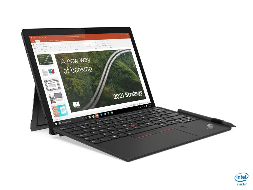 Lenovo ThinkPad X12 Detachable Intel® Core™ i5 i5-1130G7 Hybrid (2-in-1) 31.2 cm (12.3") Touchscreen Full HD  8 GB LPDDR4x-SDRAM 256 GB SSD Wi-Fi 6 (802.11ax) Windows 10 Pro Black