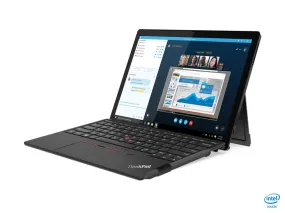 Lenovo ThinkPad X12 Detachable Intel® Core™ i5 i5-1130G7 Hybrid (2-in-1) 31.2 cm (12.3") Touchscreen Full HD  8 GB LPDDR4x-SDRAM 256 GB SSD Wi-Fi 6 (802.11ax) Windows 10 Pro Black