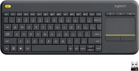 Logitech K400 Plus TV Touch 無線觸控板鍵盤 (English Version) - Black 黑色 920-007165 原裝行貨