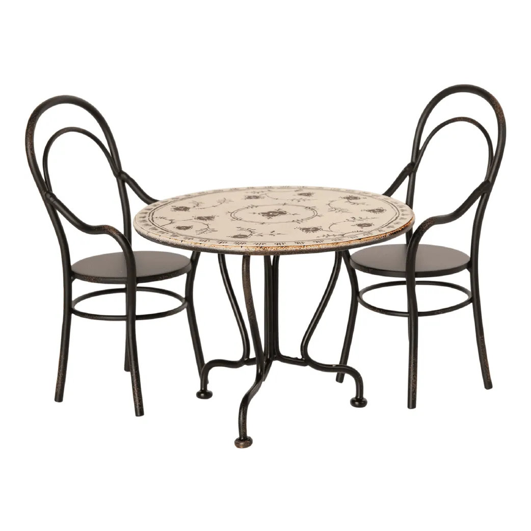 Maileg Miniature Mouse Metal Table & Chairs