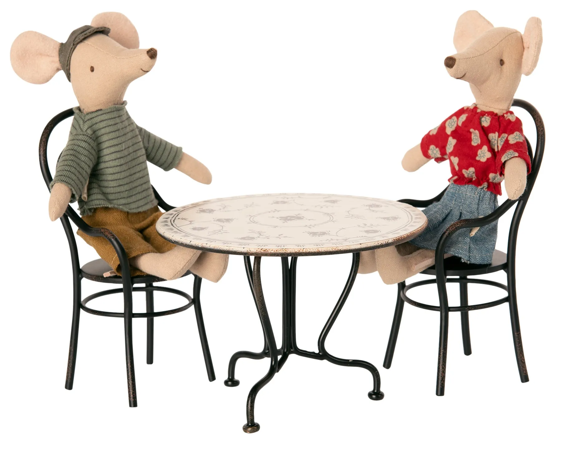 Maileg Miniature Mouse Metal Table & Chairs