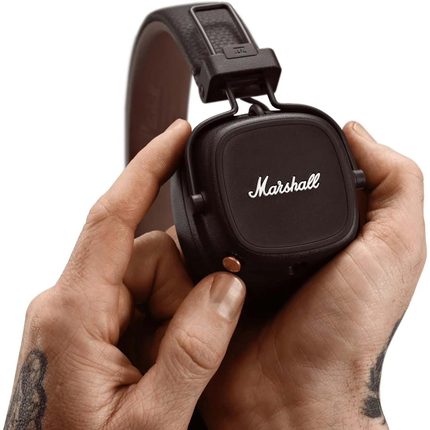 Marshall Bluetooth On-Ear Headphones with Built-in Microphone MAJORIVBRWN