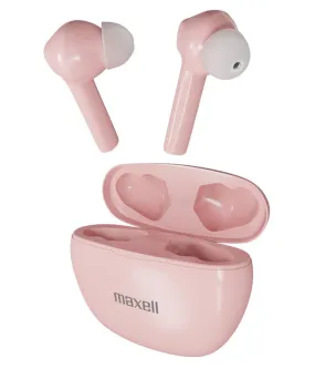 Maxell Dynamic  Wireless Headphones With Charging Case Bluetooth Pink