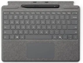 Microsoft Surface Pro Keyboard with Slim Pen - Platinum, Compatible with Surface Pro 11th Gen/9/8