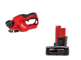 Milwaukee 2524-20X4 M12 12V Brushless 2" Planer w/ 4AH Battery