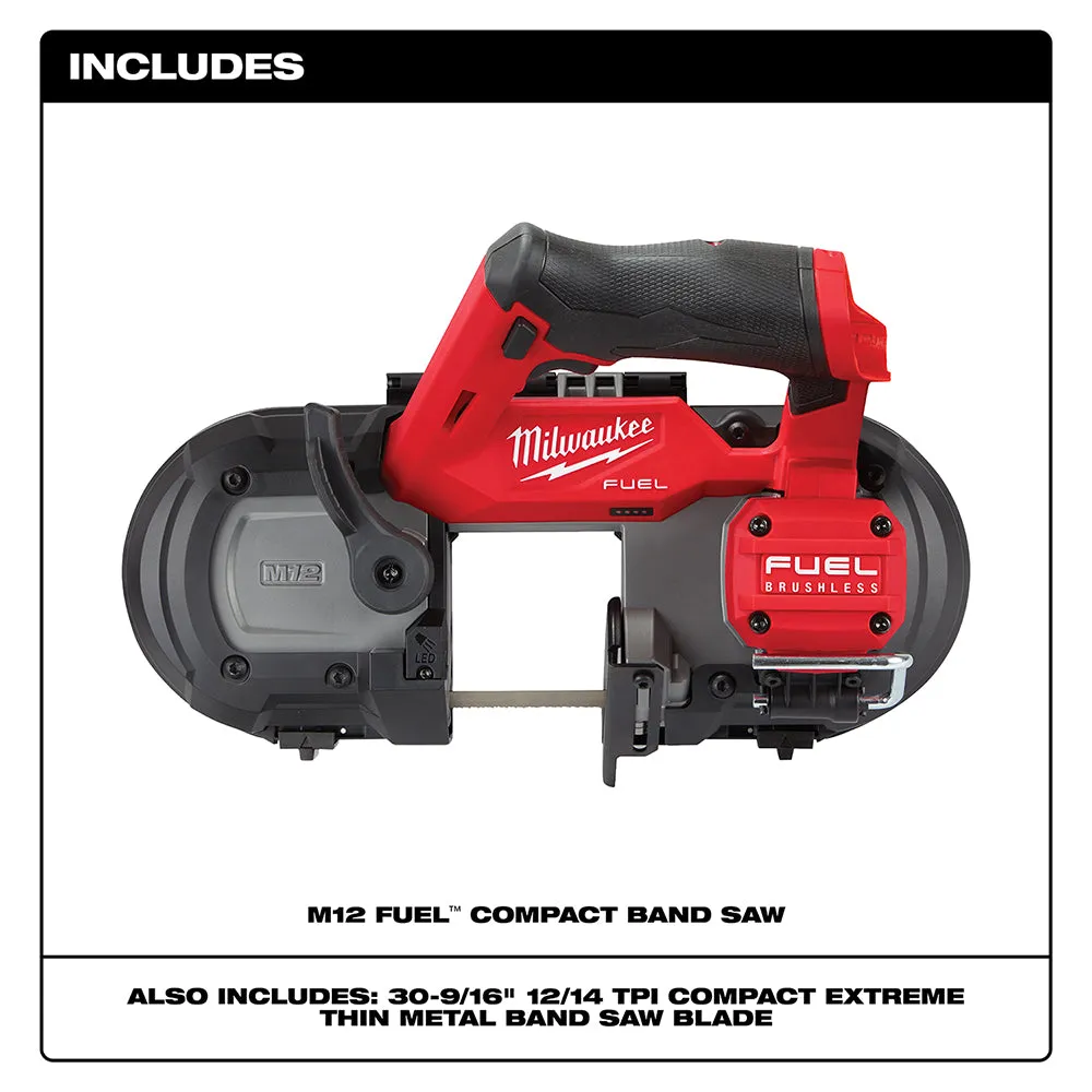 Milwaukee 2529-80 M12 FUEL 12V Compact Band Saw - Recon - Bare Tool