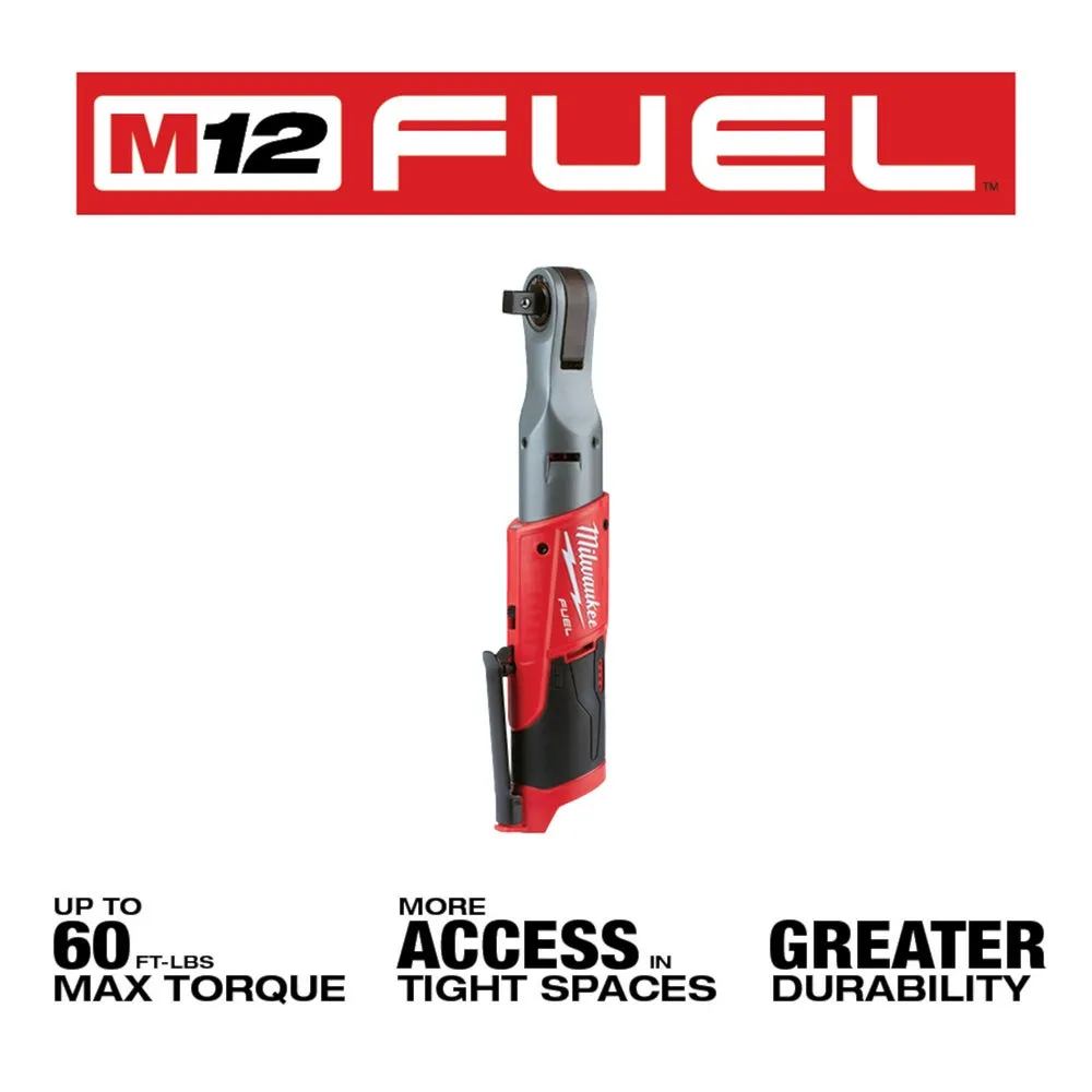 Milwaukee 2558-20x5HO M12 FUEL 12V 1/2" Ratchet w/ 5AH Battery